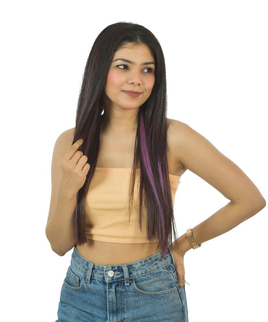 coloured hair extension