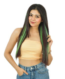coloured hair extension